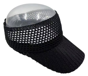 Lurex Metallic Visor Hat (BLACK)
