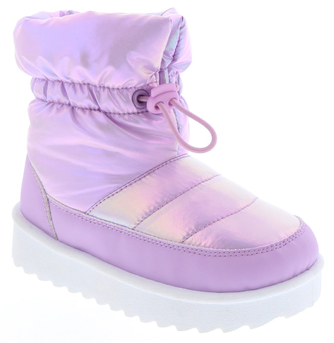 Drawstring Nylon Toddler Snow Boot (LILAC)