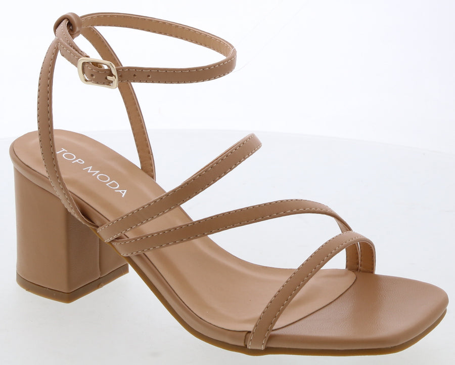 3Strap Dressy Sandal (CAMEL)