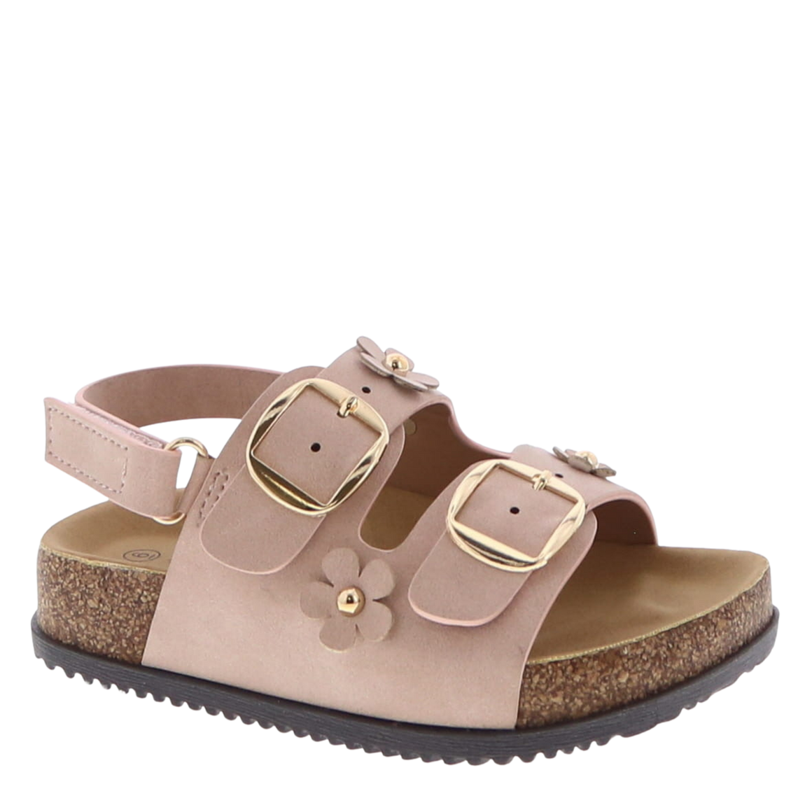 2Buckle Flower Charm Toddler Sandal (BLUSH)
