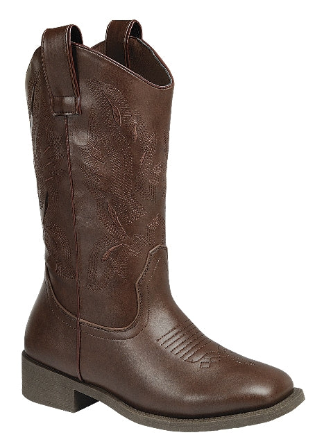 Classic Stitched Western Boot (BROWN)