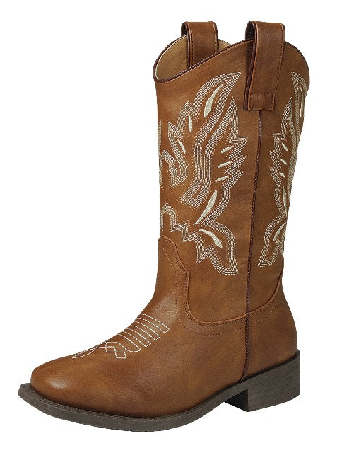Classic Stitched Western Boot (TAN)