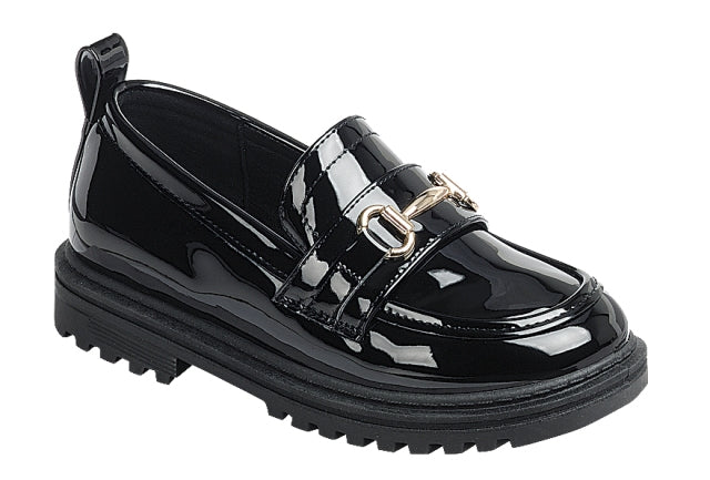 Buckled Kids Dress Loafer (BLACK)