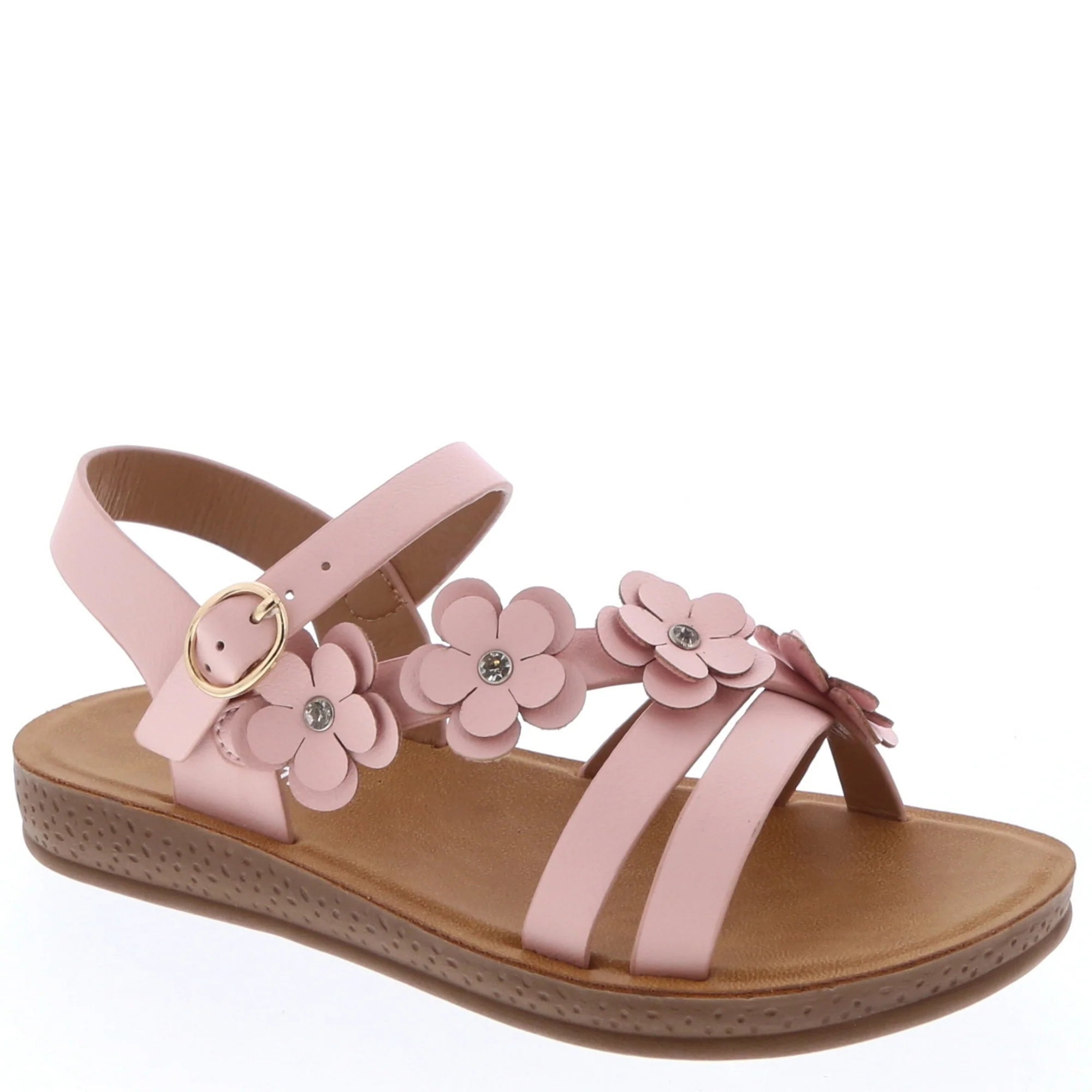 Strappy 3D Flower Kids Sandal (PINK)