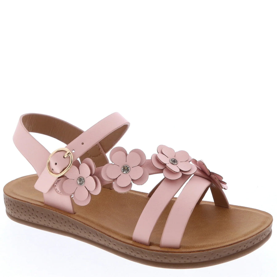 Strappy 3D Flower Kids Sandal (PINK)