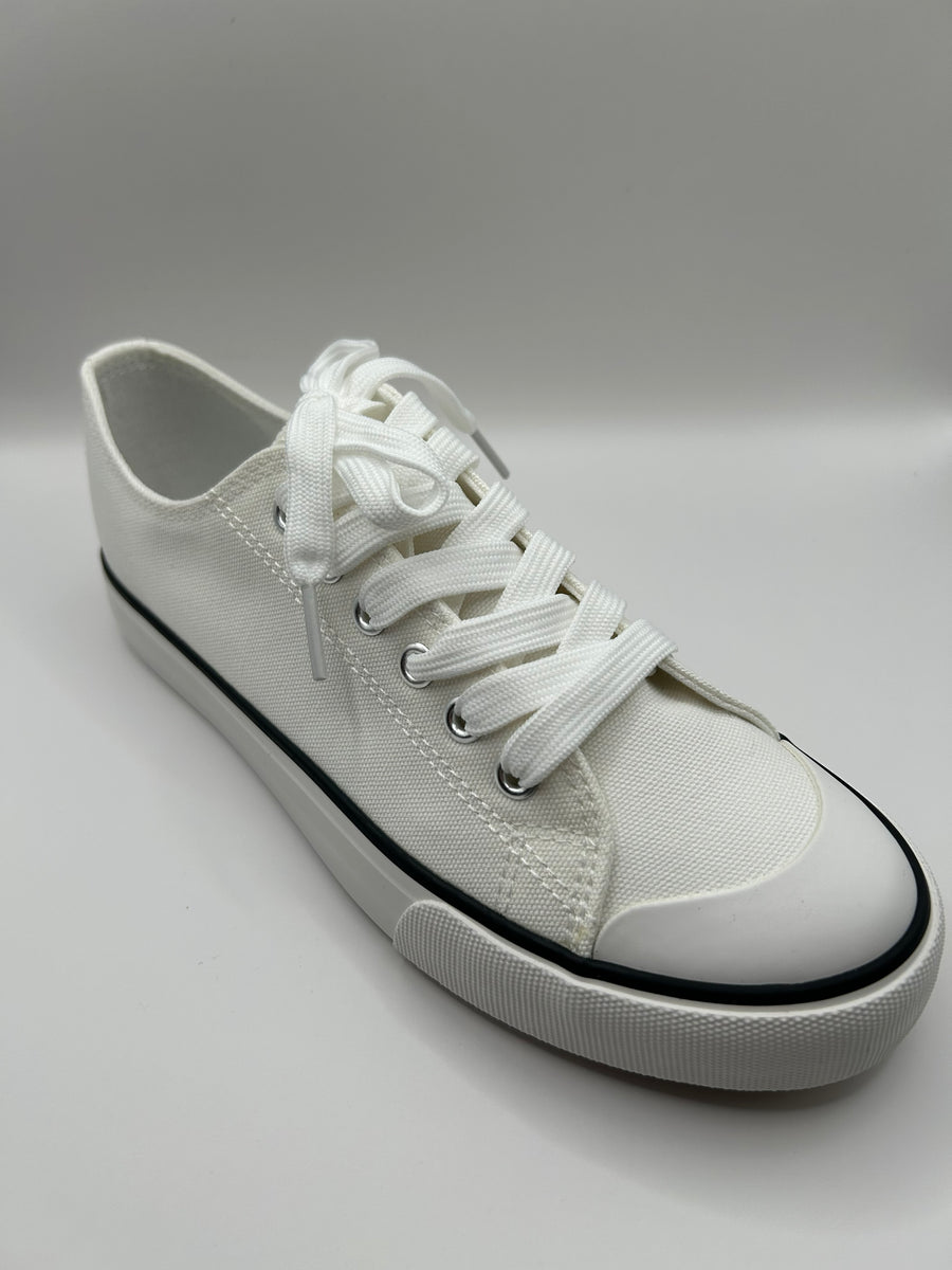 Classic Canvas Sneaker (WHITE)