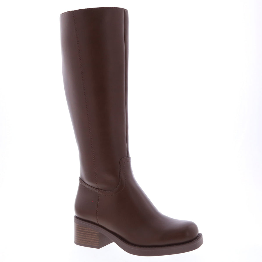 Classic Knee High Riding Boot (BROWN)