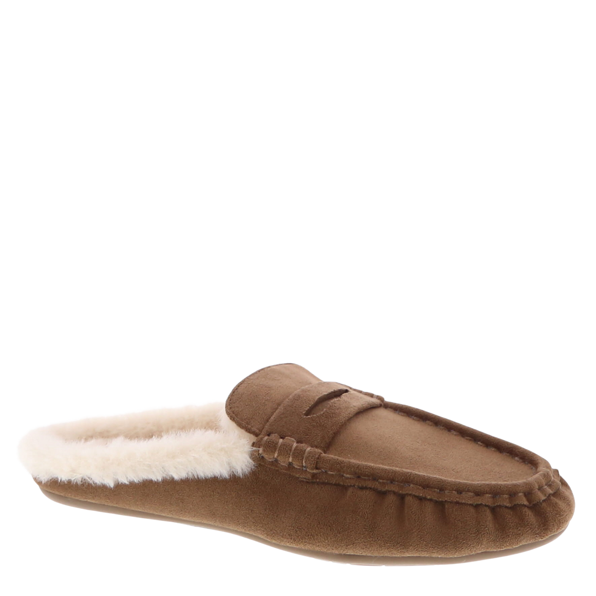 Fur Lined Mule Slipper (TAN)