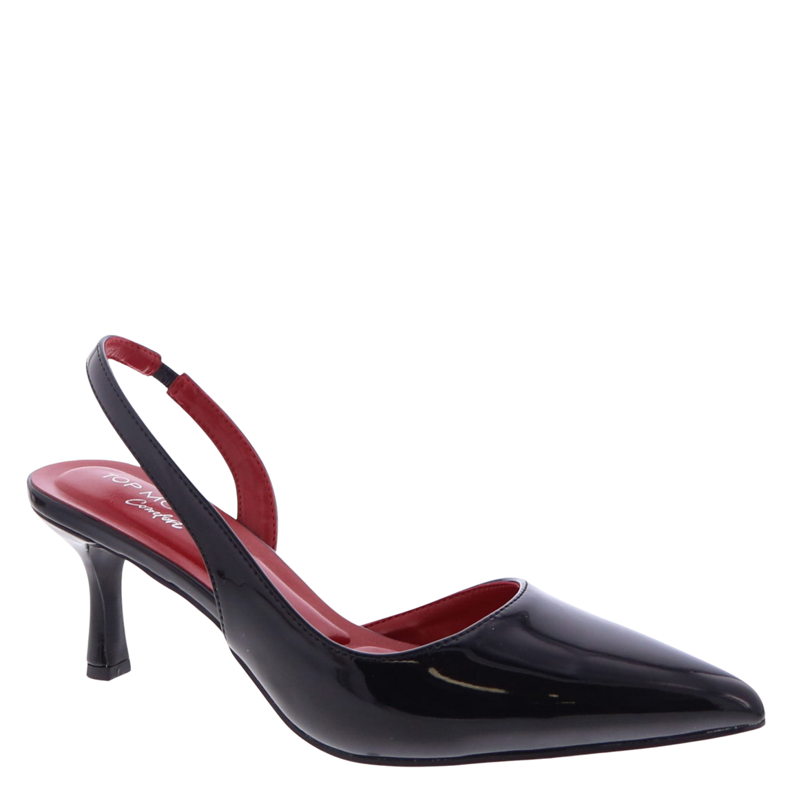 2Tone Slingback Pointed Pump (BLACK)