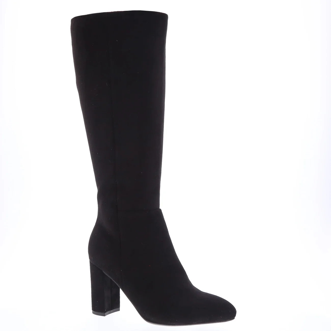 Sleek Micro Suede Dress Boot (BLACK)