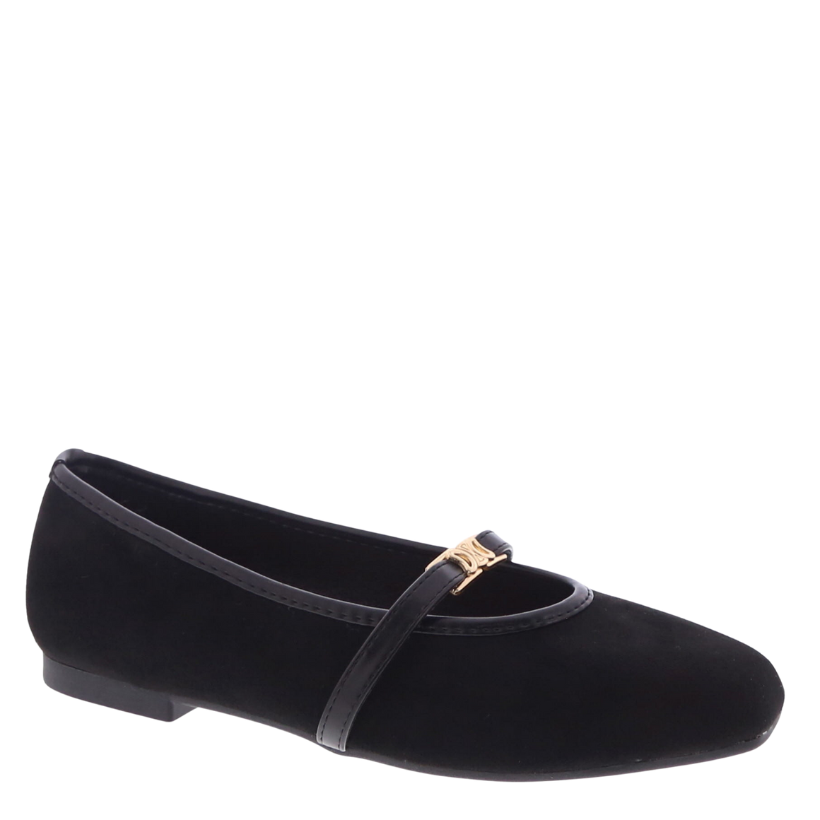 "C" Strap Mary Jane Flat (BLACK)