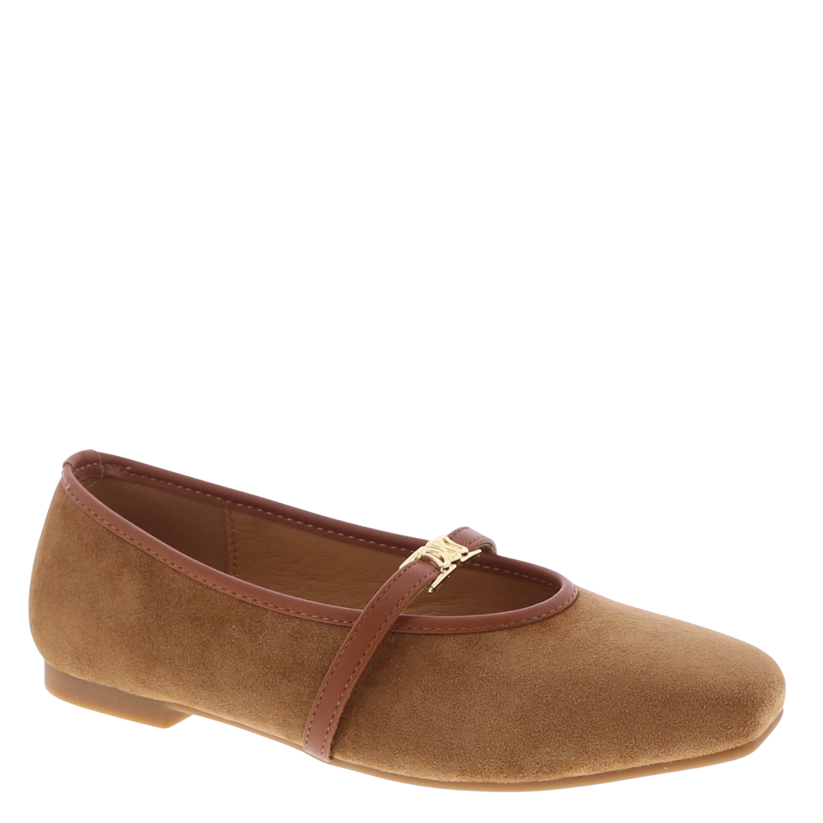 "C" Strap Mary Jane Flat (CAMEL)