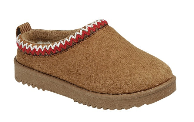 Stitch Lined Kids Clog Slipper (TAN)