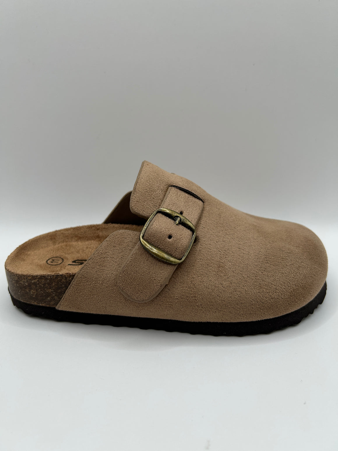 Side Buckle Kids Clog Flat (TAUPE)