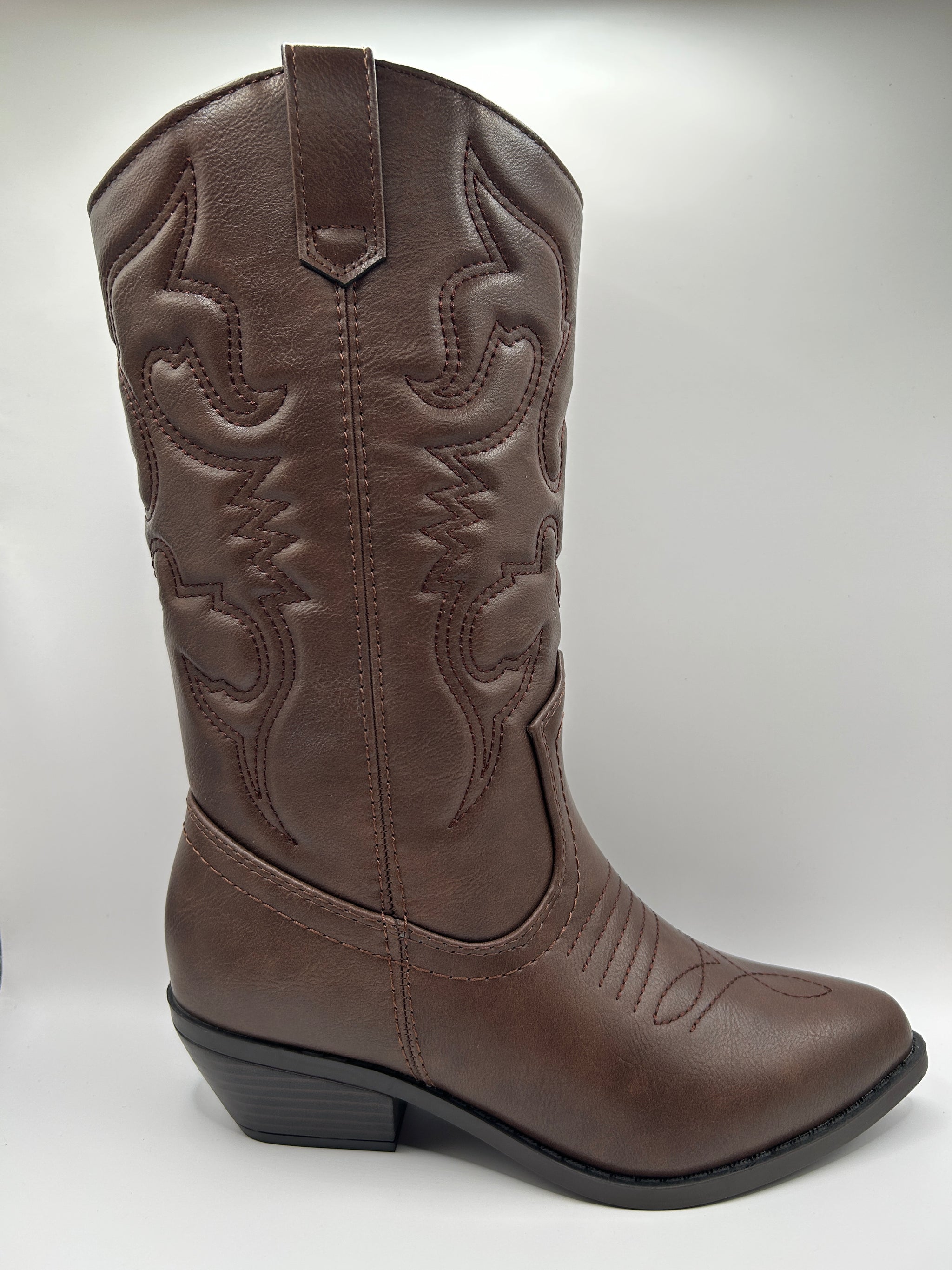 Classic Cowboy Knee High Boot (TAN)