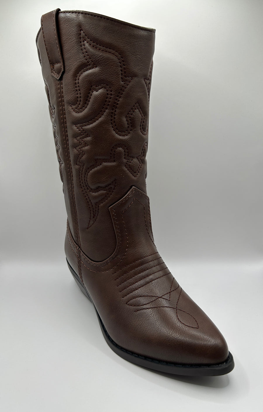 Classic Cowboy Knee High Boot (TAN)