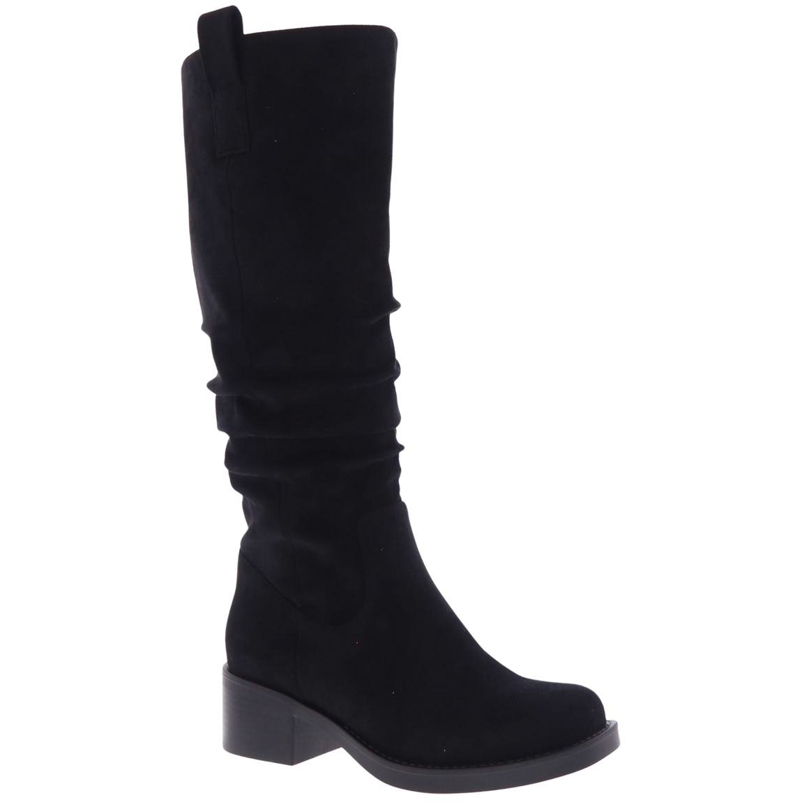 Classic Knee High Suede Riding Boot (BLACK)