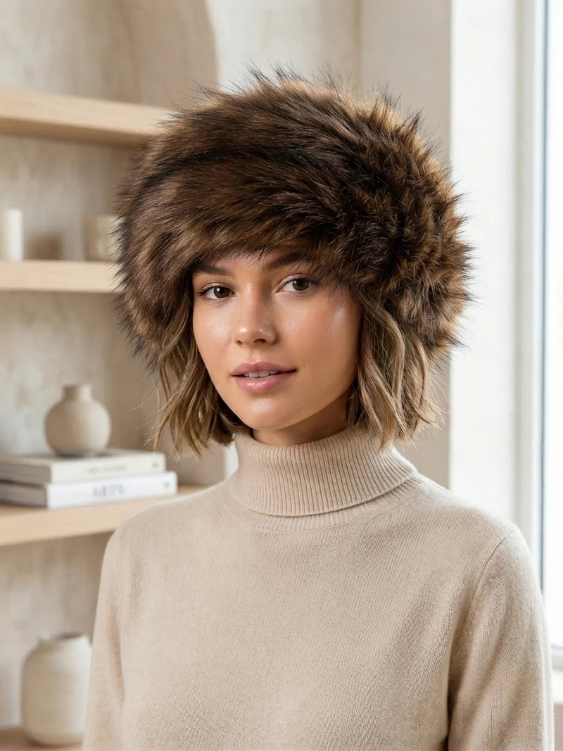 Faux Fur Headband (COFFEE)