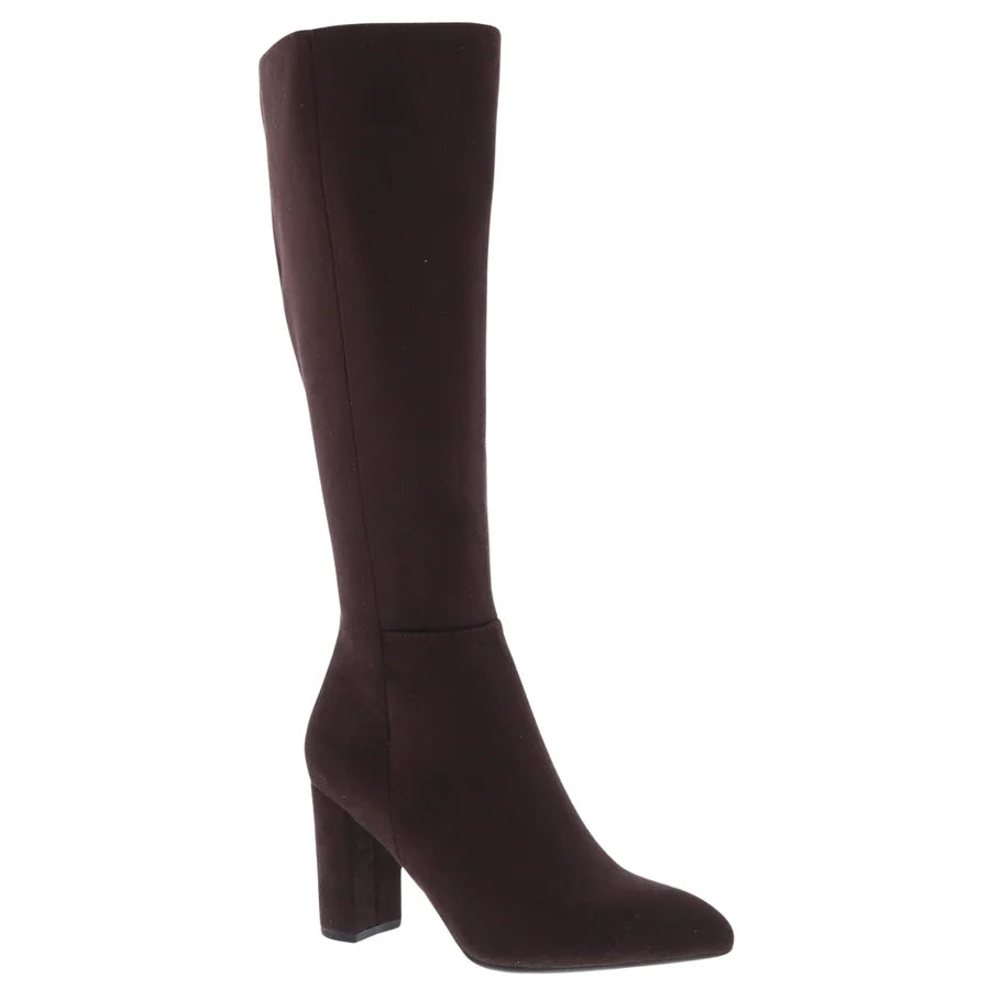 Sleek Micro Suede Dress Boot (BROWN)