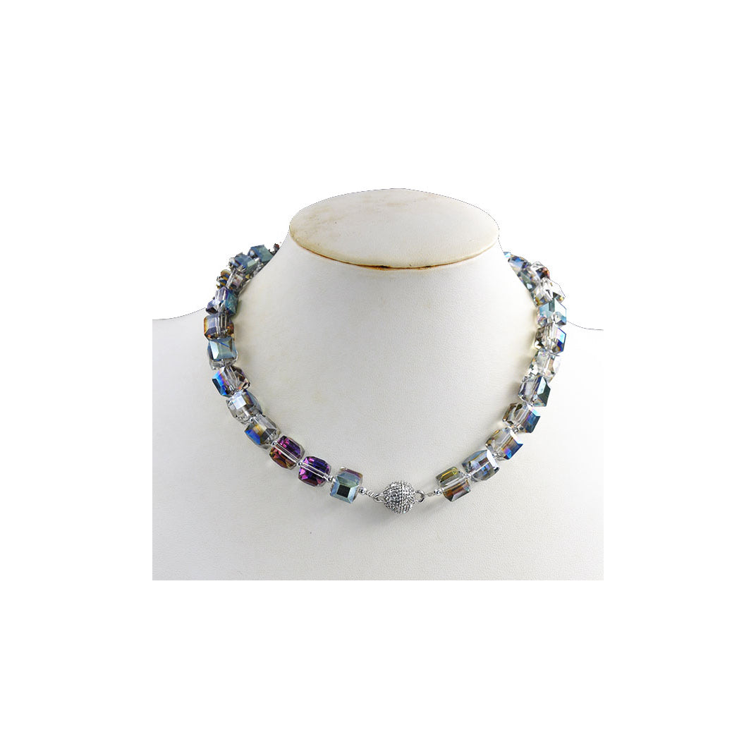 Crystal Bead Necklace (MULTICOLOR)