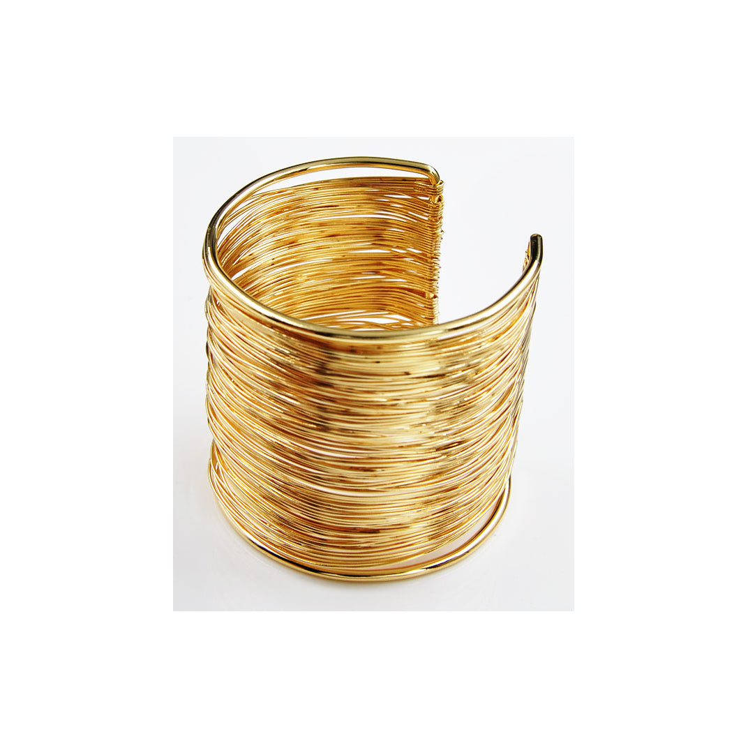 Metal Fashion Cuff Bracelet (GOLD TONE)