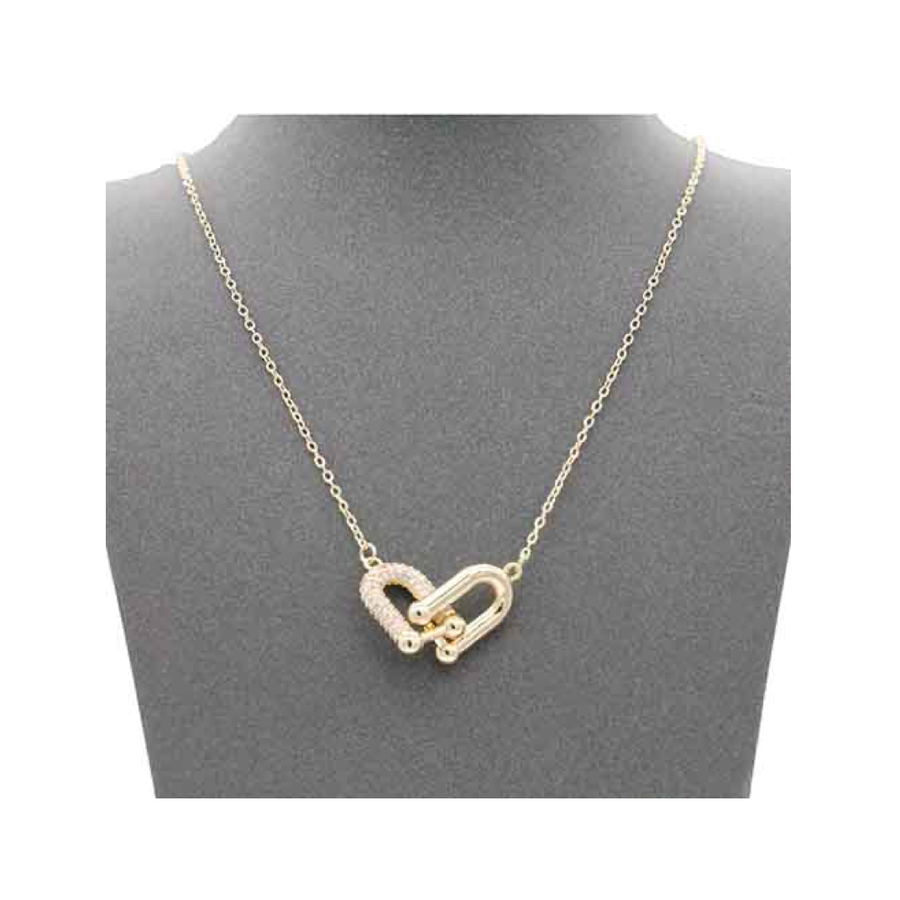 14K Gold Plated Pendant Necklace (GOLD)