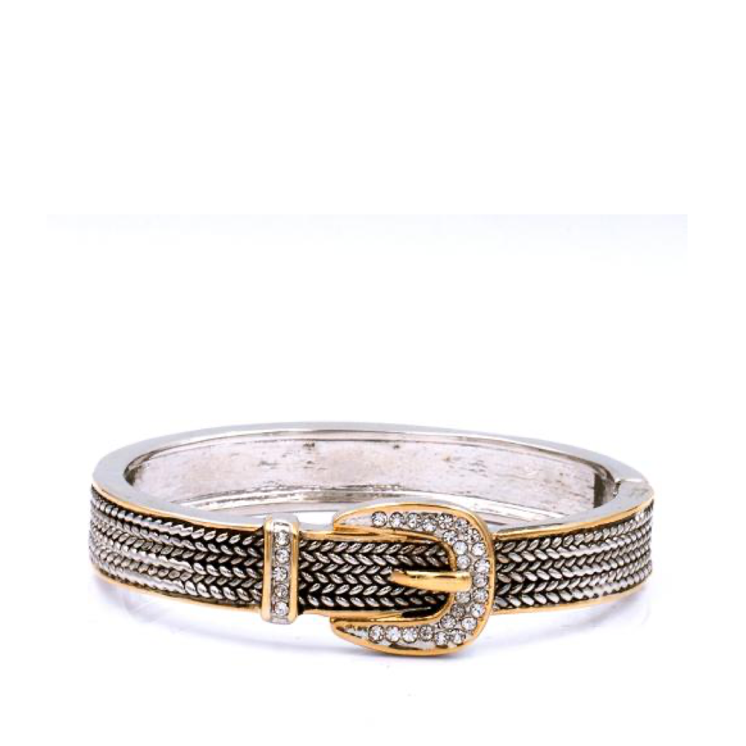 2-Tones Cable Cuff Bracelets