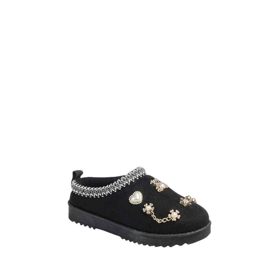 Charm Clog Slipper (BLACK)