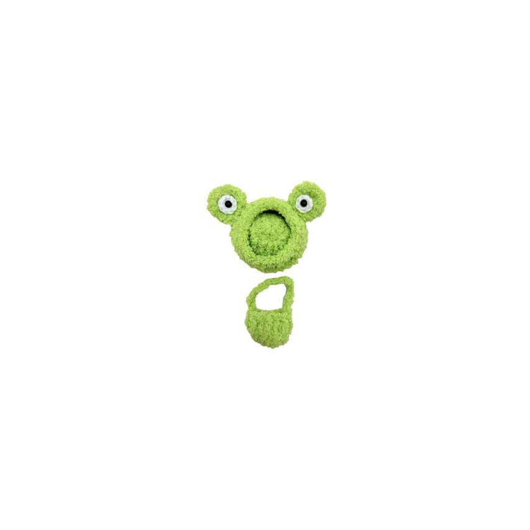 Labubu Frog Hat w/Sling Bag (GREEN)