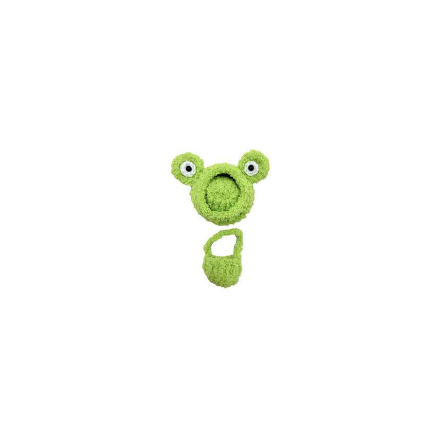 Labubu Frog Hat w/Sling Bag (GREEN)