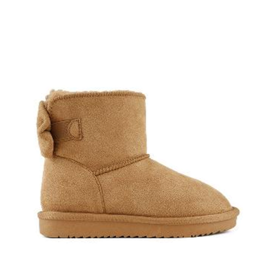 Back Bow Kids Snow Boot (CAMEL)