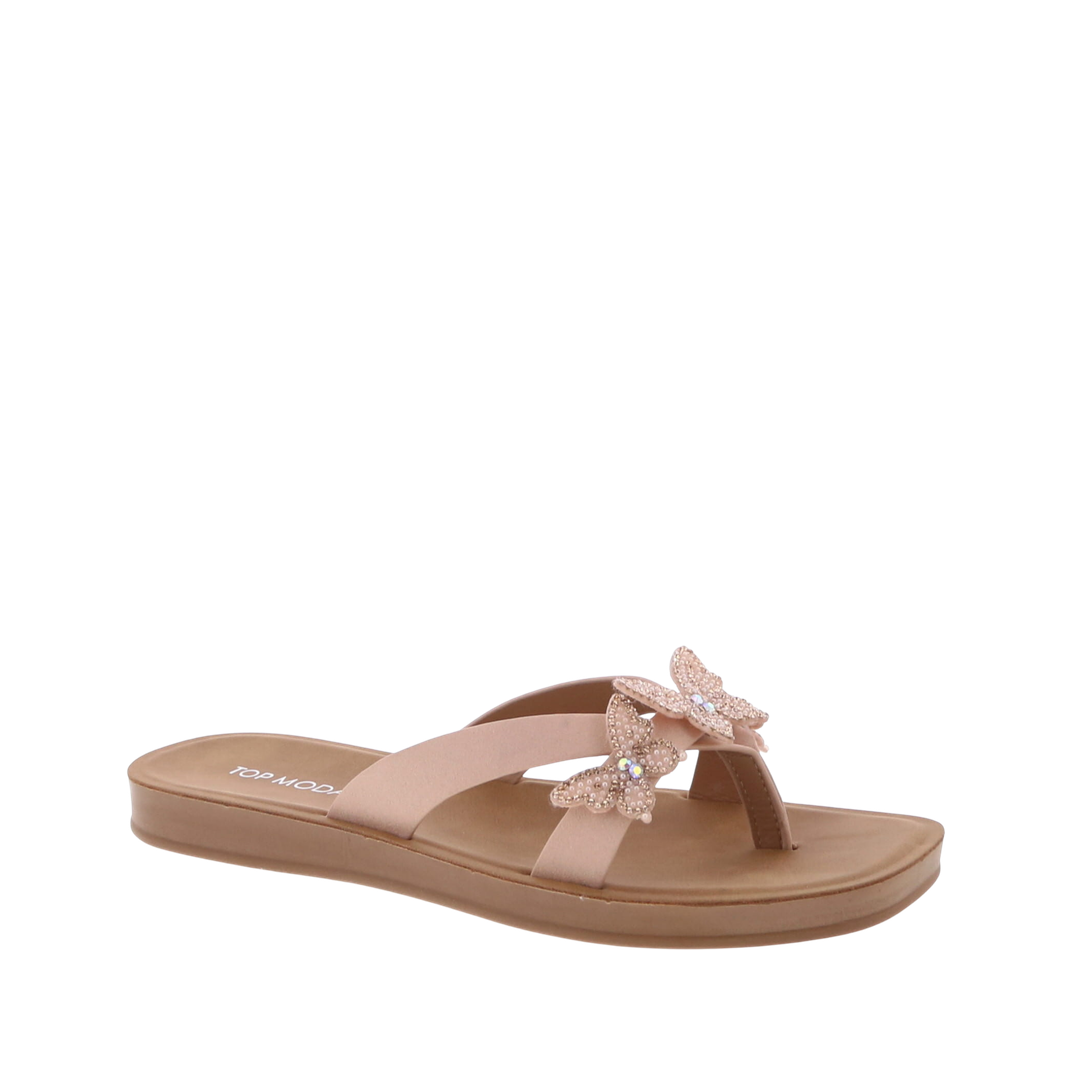 3Butterfly Flip-Flop Sandal (BLUSH)