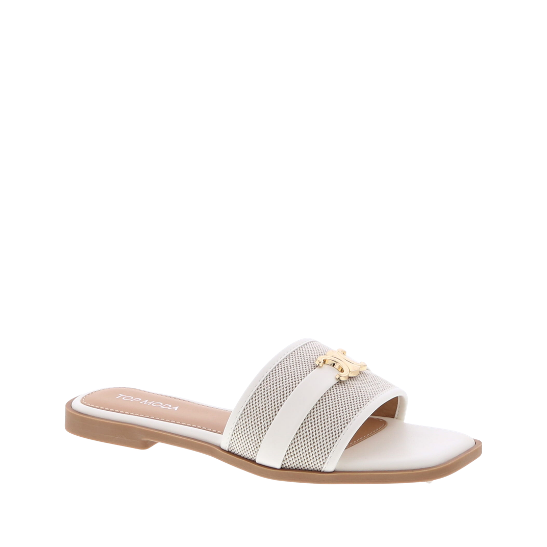 Classic Elegant Slip-On Sandal (WHITE)