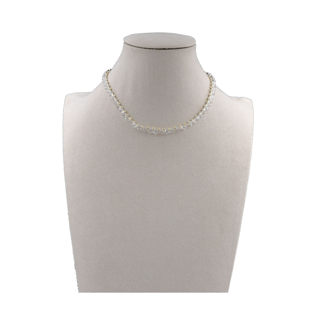 Clear Crystal Bead Necklace