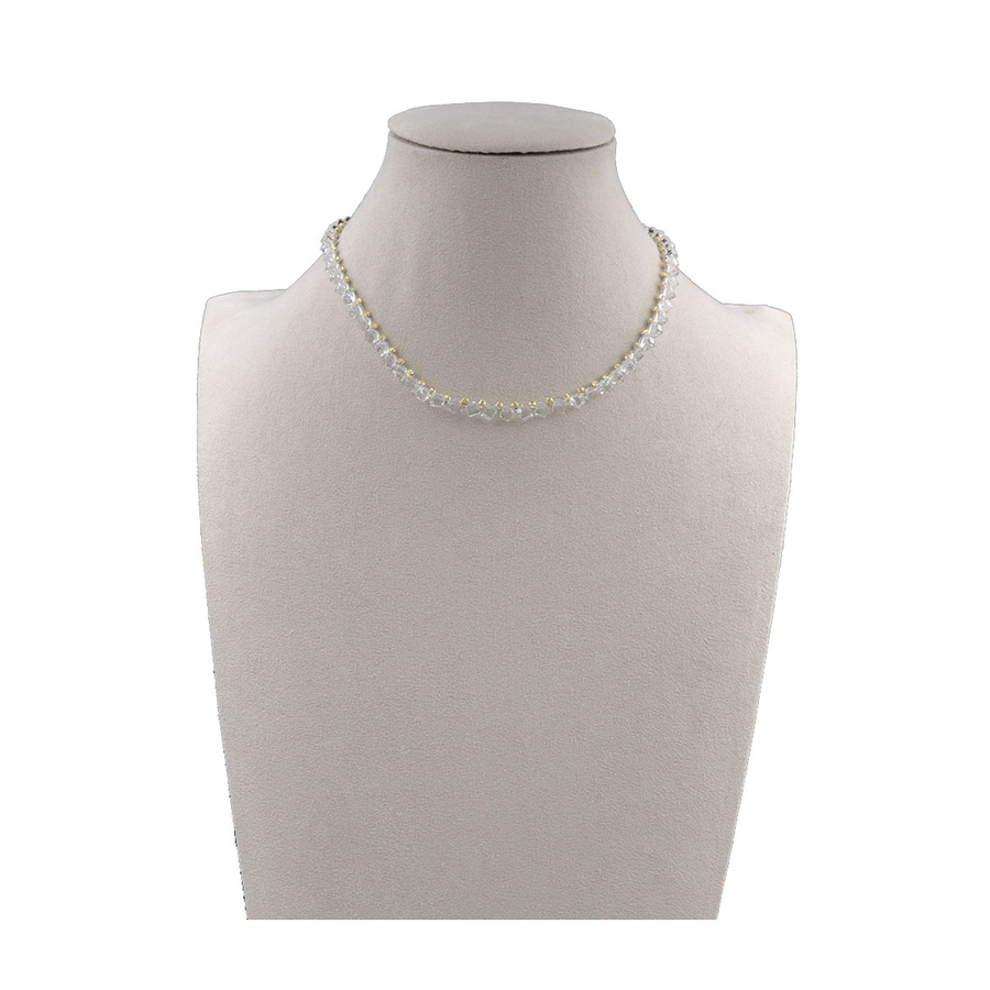 Clear Crystal Bead Necklace