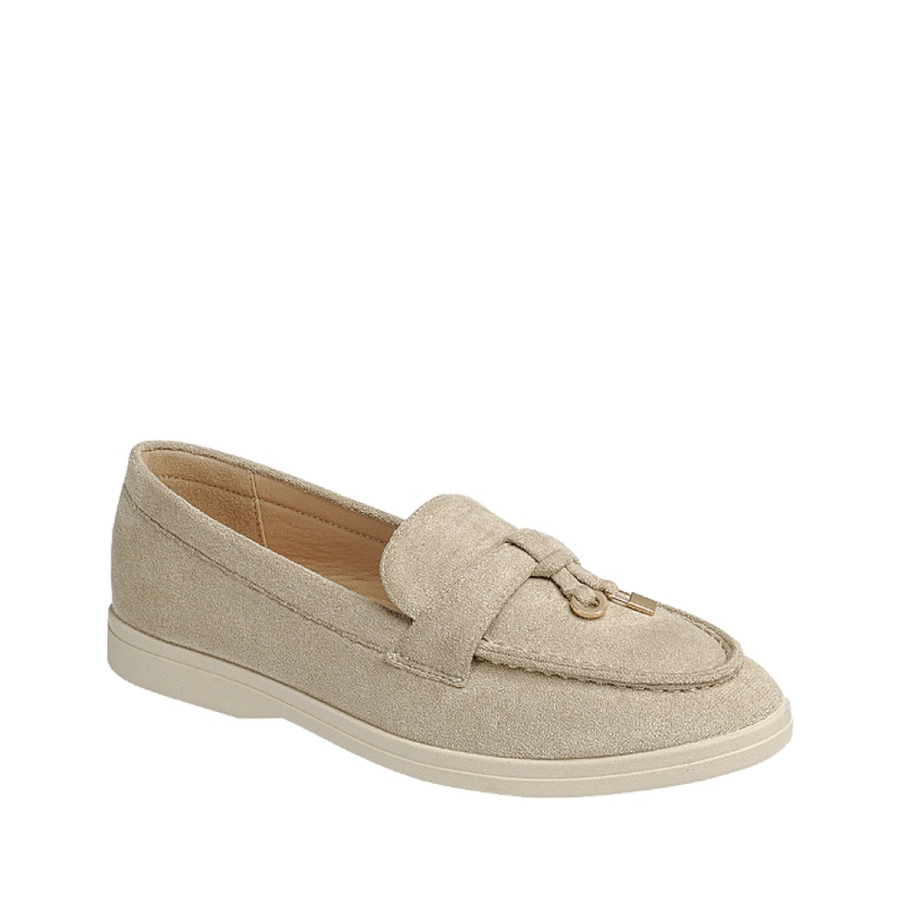 Faux Suede Dress Loafer (SAND)