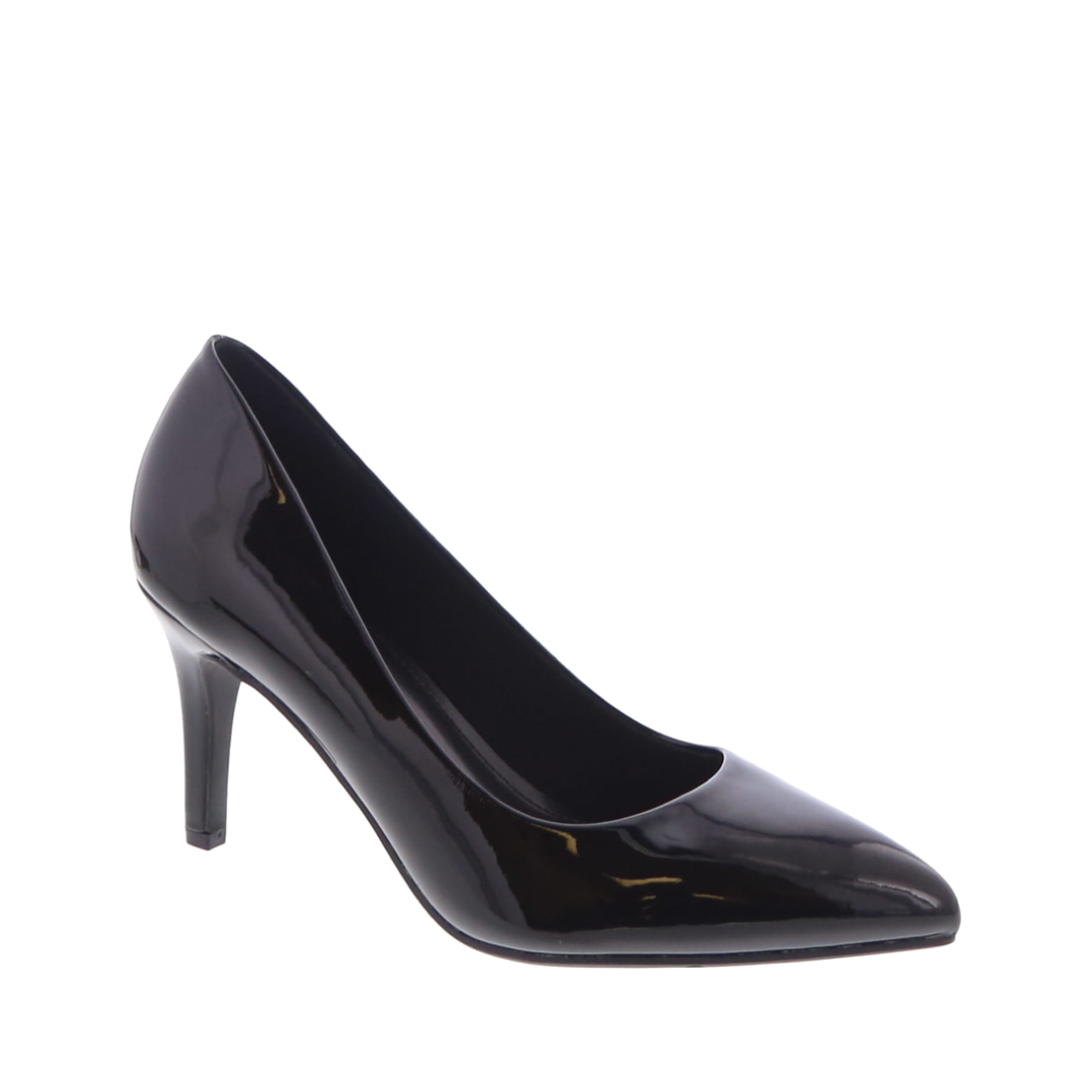Classic Kitten Heel Pointed Pump (BLACK)