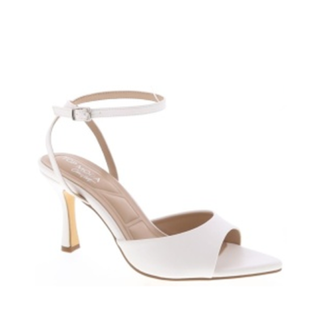 Pointed Front Buckled Dress Shoe (WHITE)