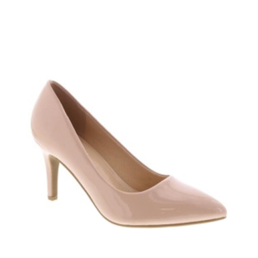 Classic Kitten Heel Pointed Pump (NUDE)