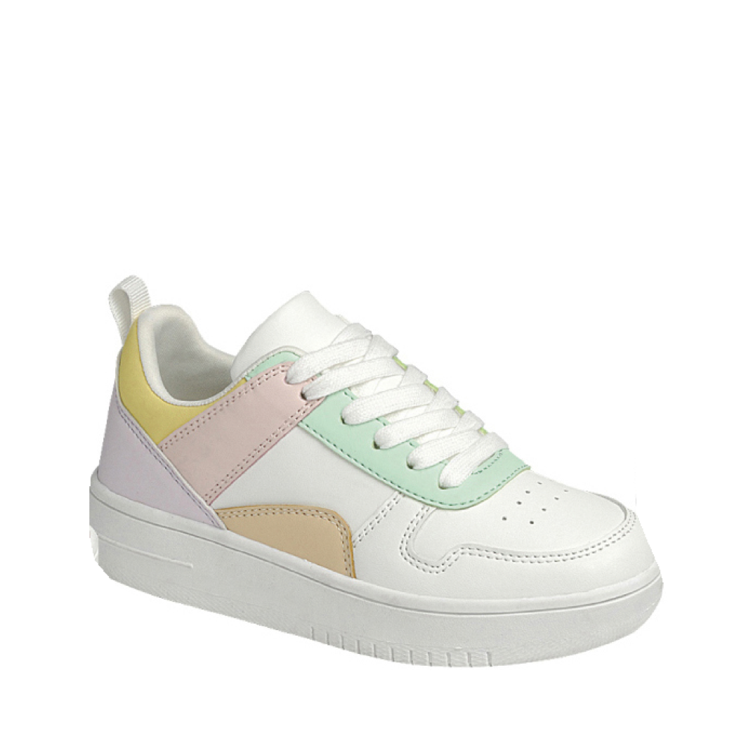 Color Block Lace-Up Sneaker (MULTI)