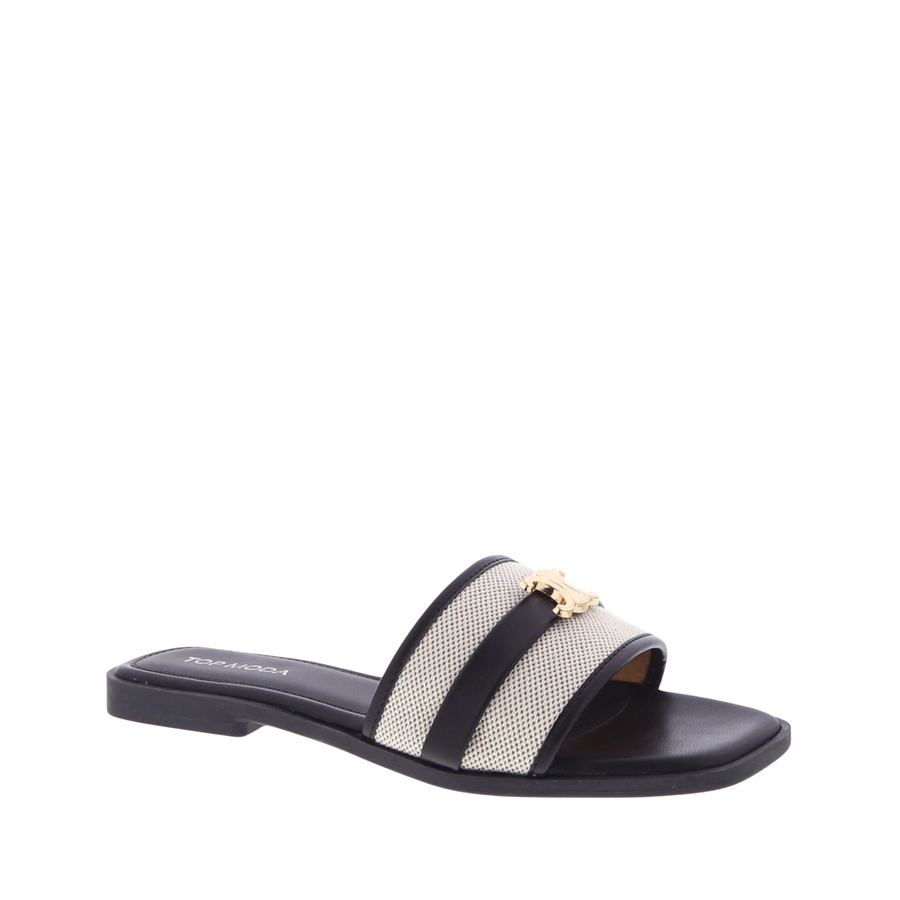 Classic Elegant Slip-On Sandal (BLACK)