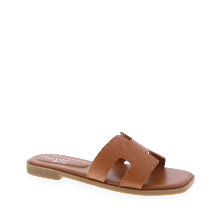 H-Strap Slide Sandal (TAN)