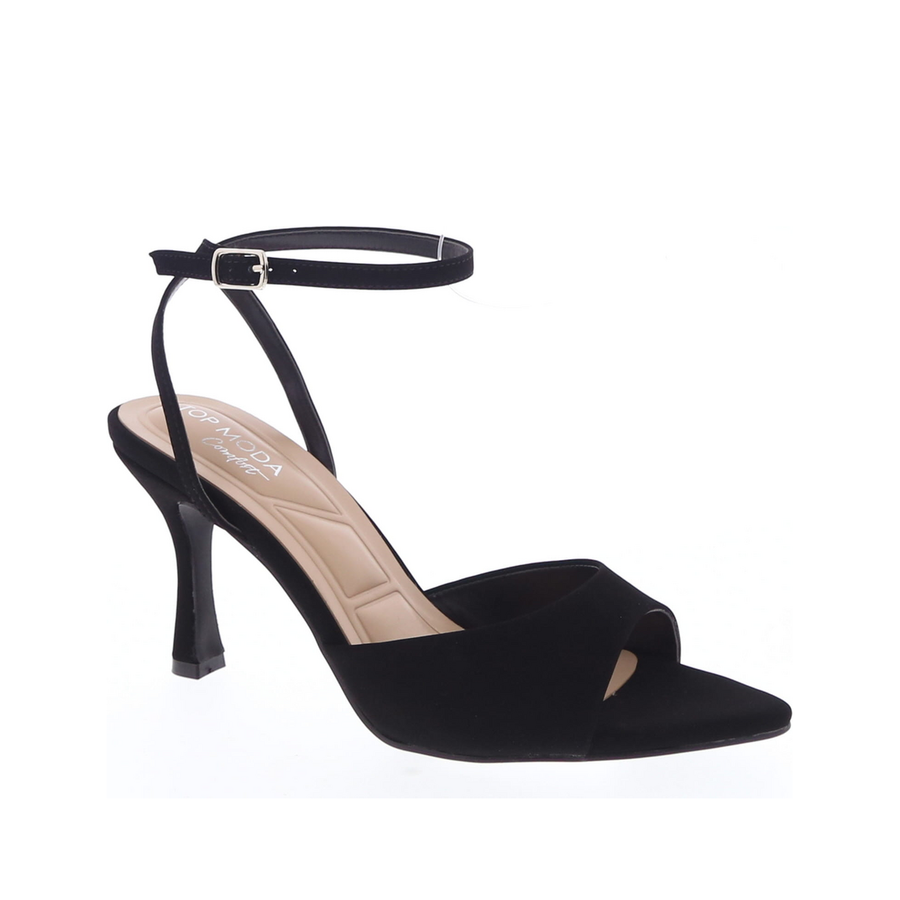 Pointed Front Buckled Dress Shoe (BLACK)