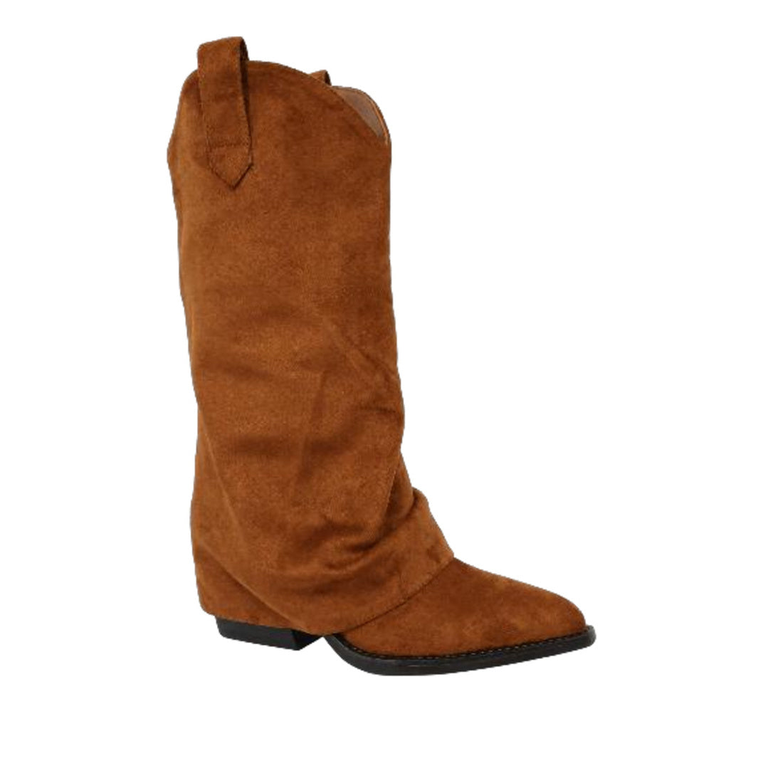 Fold-Over Western Boots