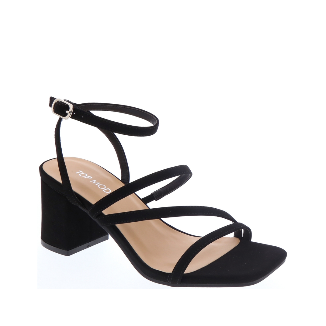 3Strap Dressy Sandal (BLACK)