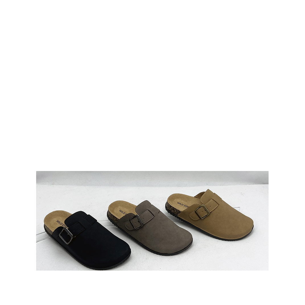 Side Buckle Clog Flat (SAND)