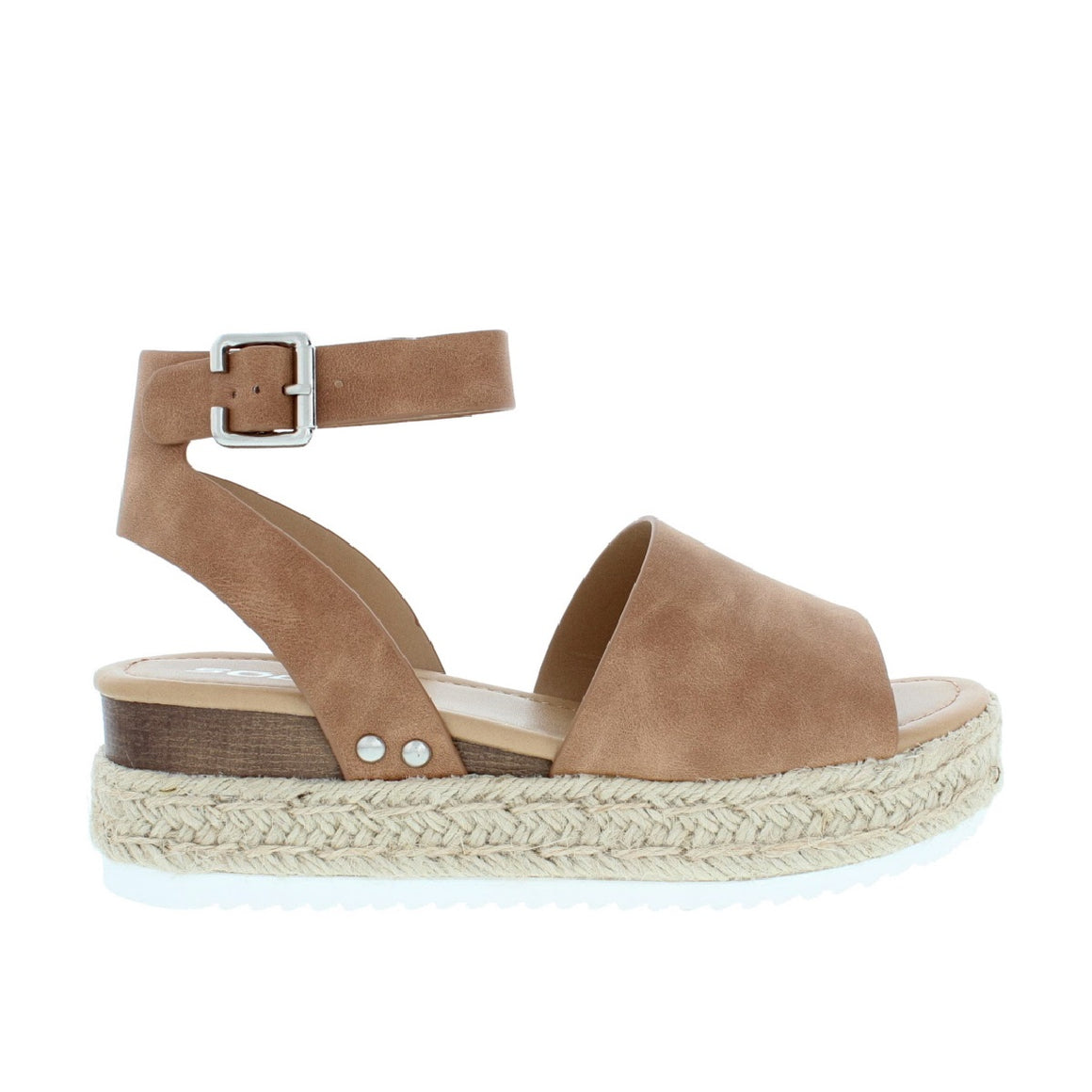 Ankle Strap Espadrille Platform Sandal (TAN)