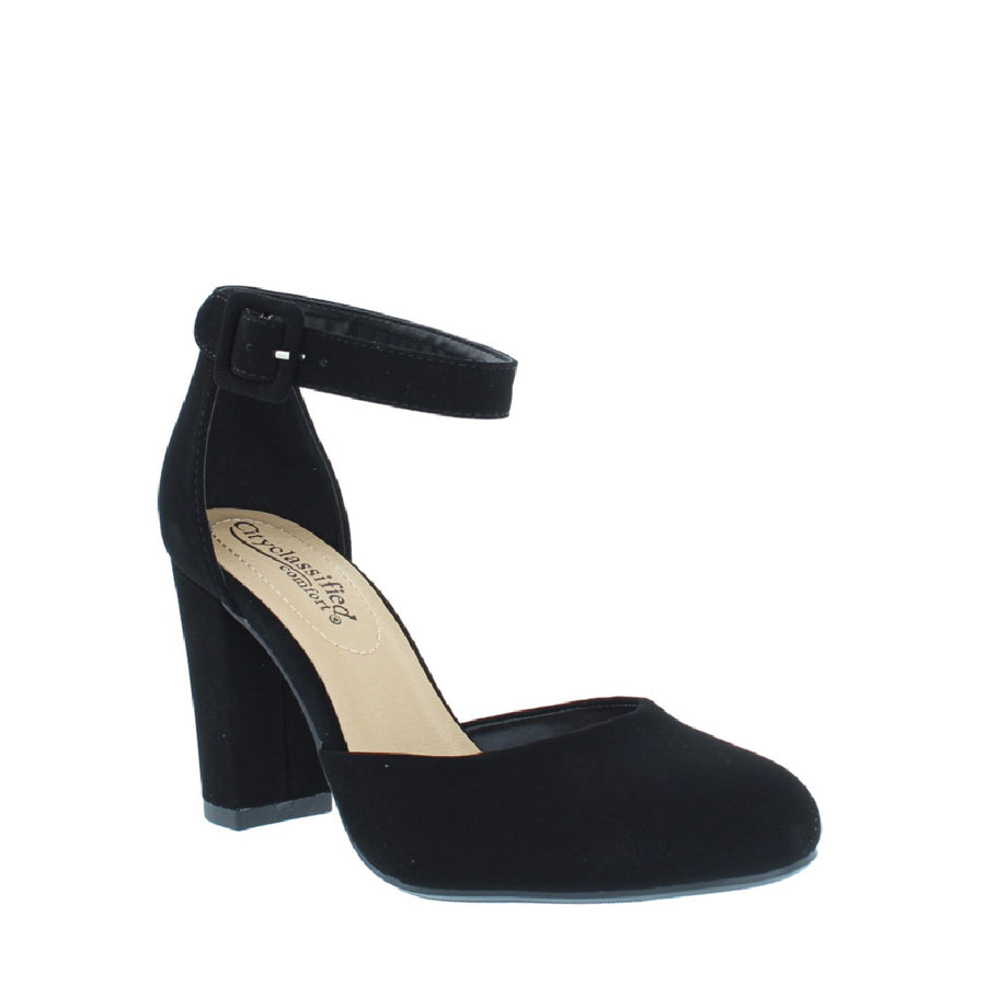 Ankle Strap Comfy Pump (BLACK)