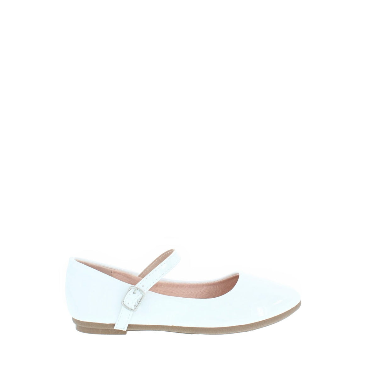 Patent Mary Jane Kids Flat (WHITE)