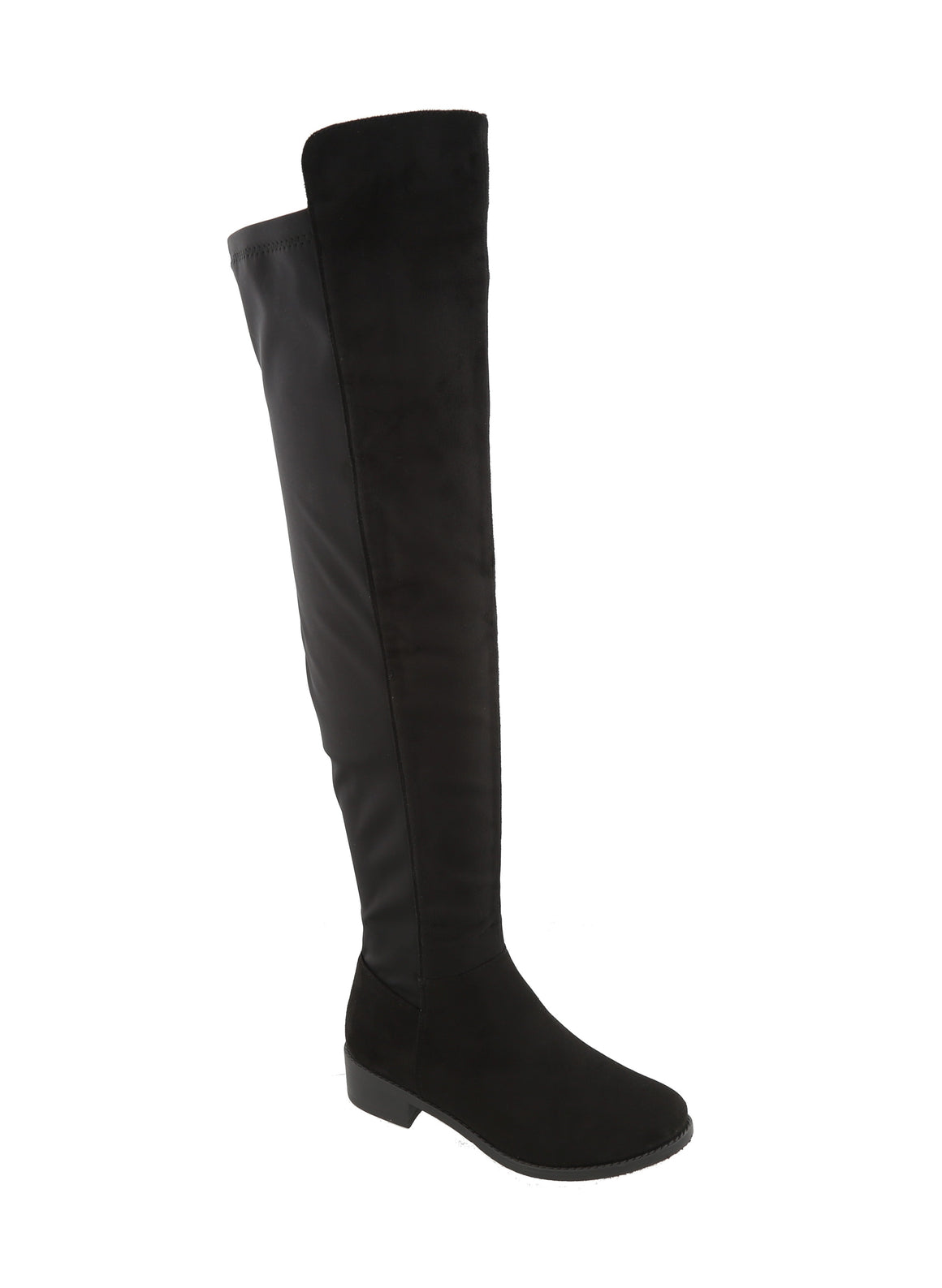Back Elastic Suede OTK Boot (BLACK SUEDE)